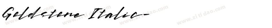 Goldstone Italic字体转换